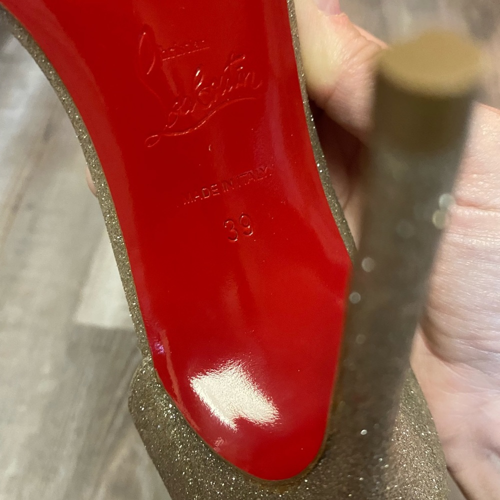 Christian Louboutin Toboggan 100 Glitter Mini - Picture 7 of 12